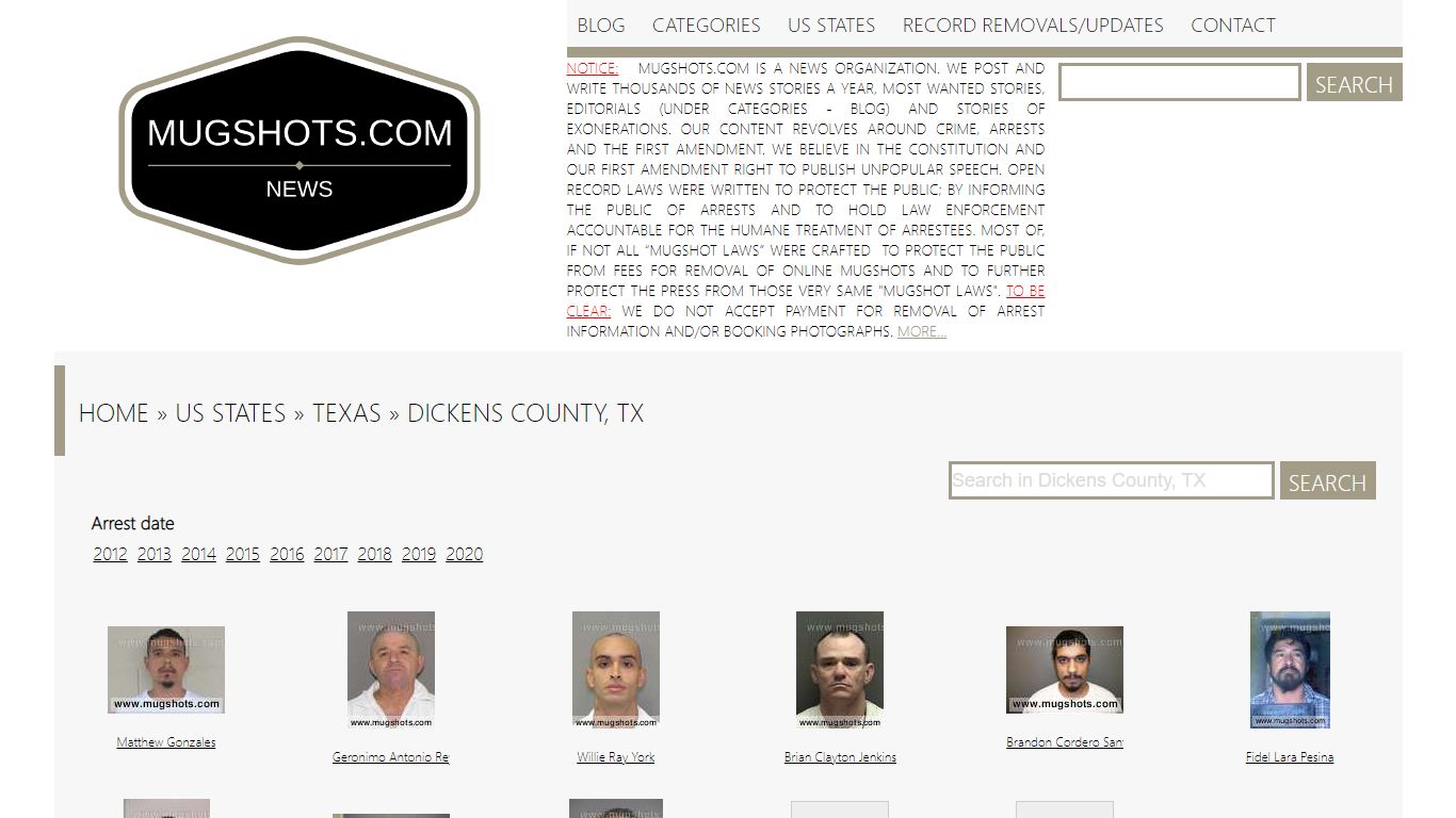 Best search engine for True crime stories | Mugshots.com